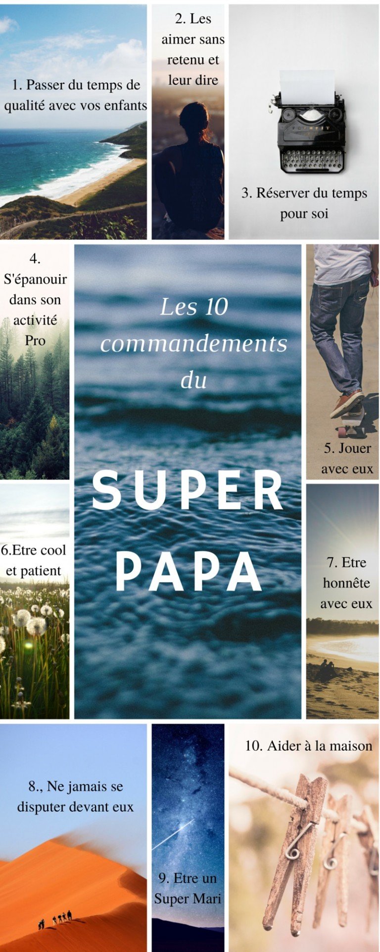 10 commandements du super papa